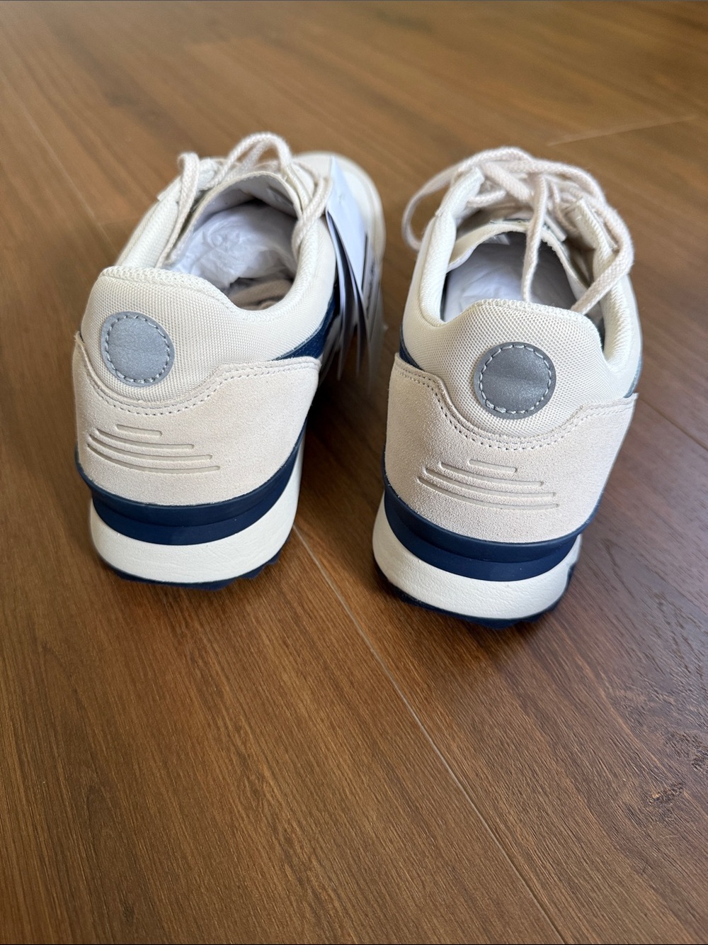 Onitsuka Tiger by Asics Men’s Cream & Navy Retro Sneaker - Picture 7 of 10